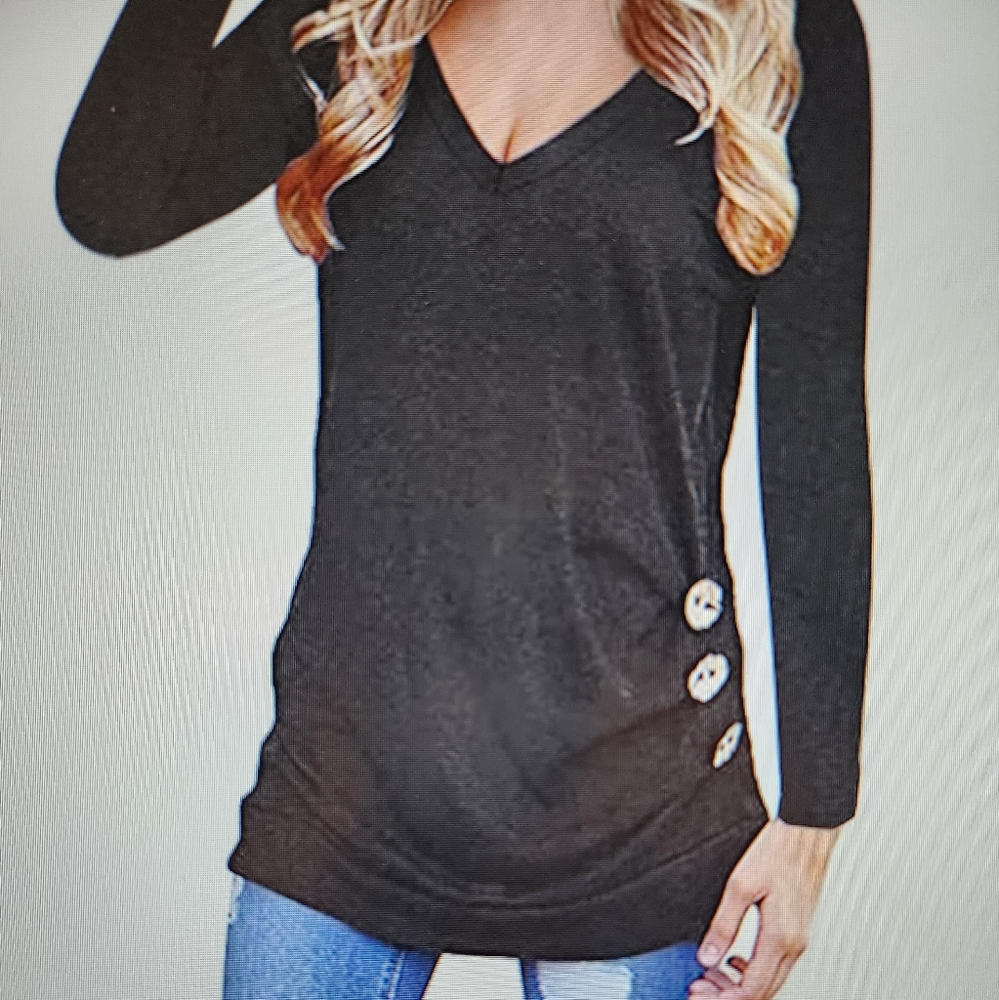 Long Sleeve V Neck blouse